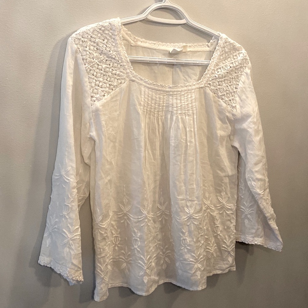 Gap Embroidered Boho Top